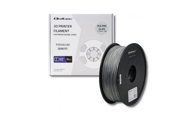 Filament for 3D prit PLA PRO, 1.75m, Silver