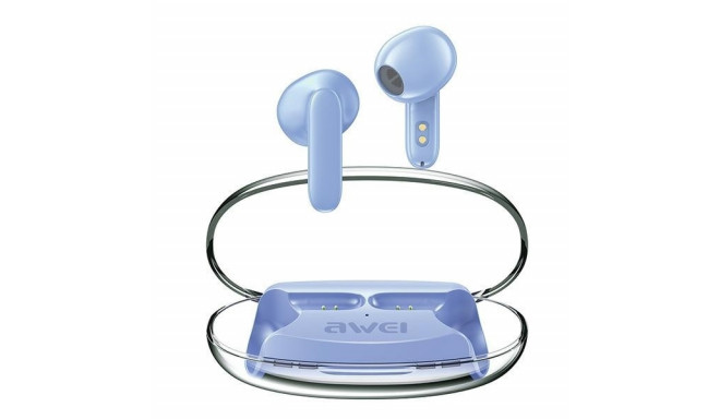 Bluetooth headphones 5.3 T85 ENC TWS blue