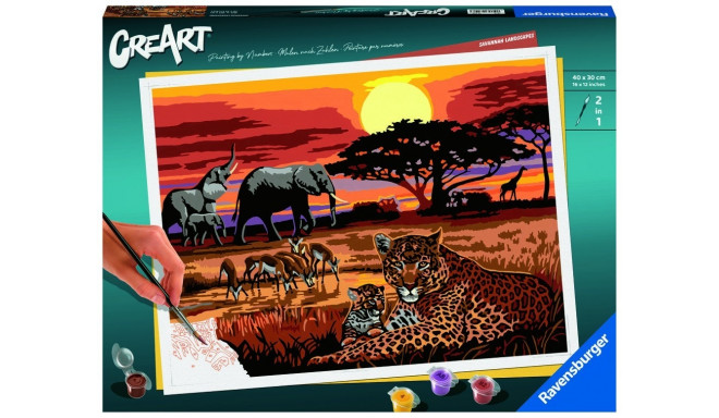 CreArt coloring book for children African landscape