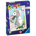 CreArt coloring book for children, Beautiful bunny