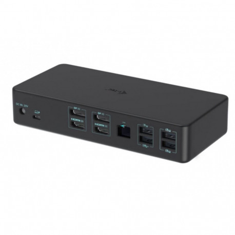 i-tec USB-C, USB 3.0 or Thunderbolt 3 Dual 4K Docking Station Gen. 2 with 100W Power Deliver