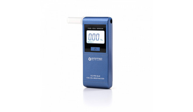 Electrochemical breathalyzer blue