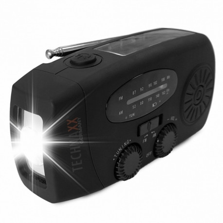 Technaxx TX-238 vändaga ja päikesetoitega raadio
