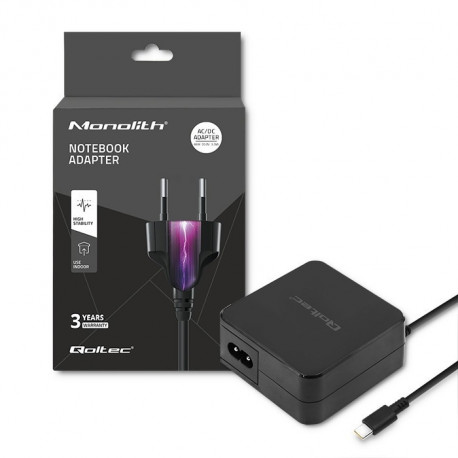 65W USB-C Power Delivery (PD) Charger (Output: 20.3V 3.25A / 5V 2A)
