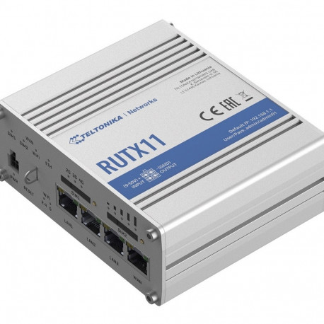 The Teltonika RUTX11 is a powerful, industrial-grade professional LTE Cat 6 router 