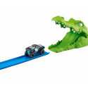 Car track set Crocodile attack