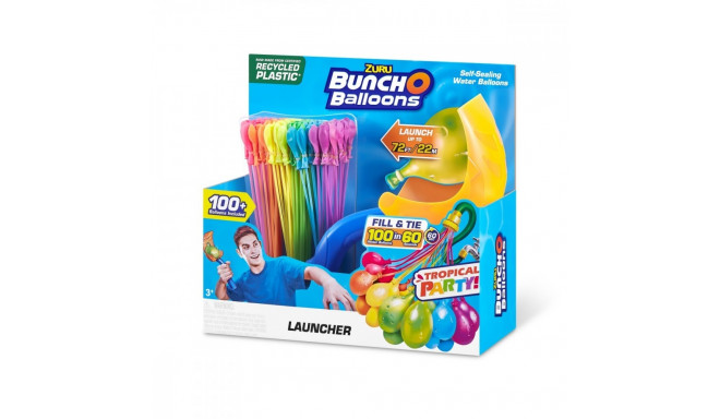 Launchers with water balloons