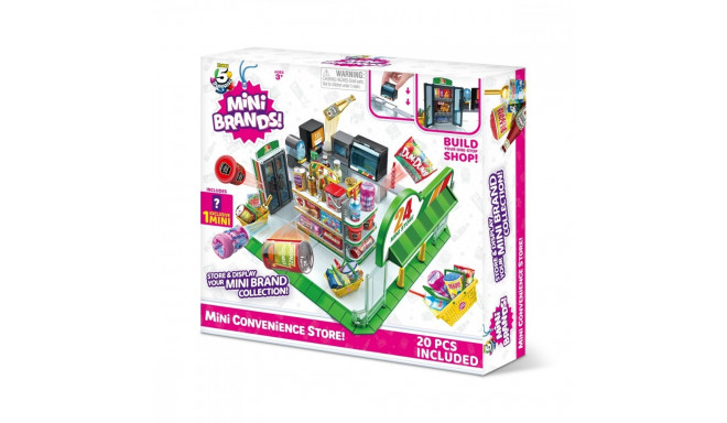 5 Surprise Mini Brands Mini Convenience Store Playset with 1 Exclusive Mini by ZURU