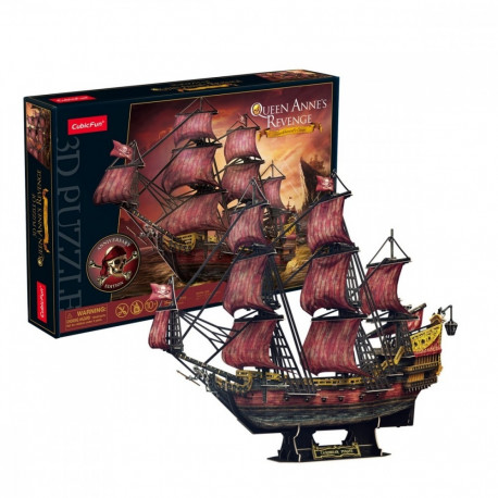 Queen Annes Revenge 3D Puzzle - Anniversary Version