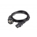 Power cable laptop CEE 7/7 -> C320 C13 1.8m straight, black