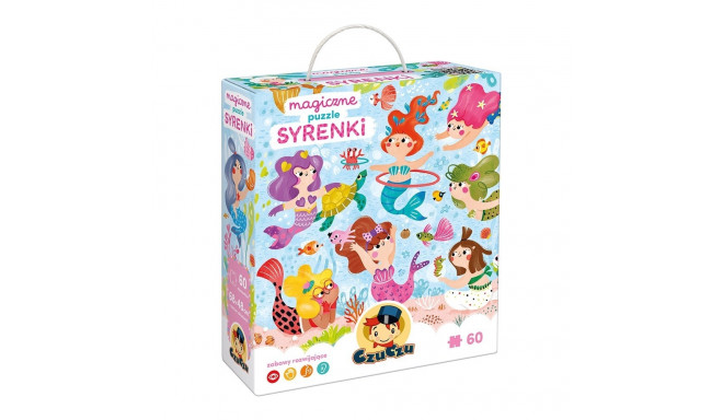Puzzle 60 pieces Magic puzzle - Mermaids