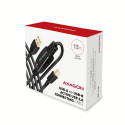 AXAGON ADR-215B USB 2.0 A-M -> B-M act 15m cabl