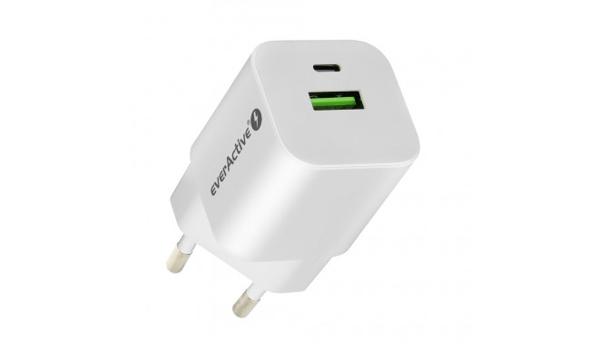 CHARGER USB/USB-C QC3.0 30W WHITE