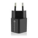 CHARGER USB/USB-C QC3.0 30W BLACK