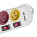 Power strip 4 sockets 2xUSB Maclean MCE229W
