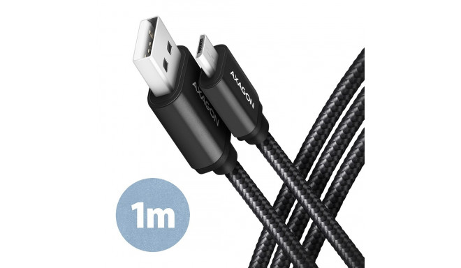 AXAGON BUMM-AM10AB cabl e MicroUSB USB-A, 1