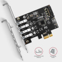 AXAGON PCEU-43RS PCIe A dapter 4x USB3.0 UASP V