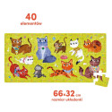 Puzzle 40 elements Miau - Cats
