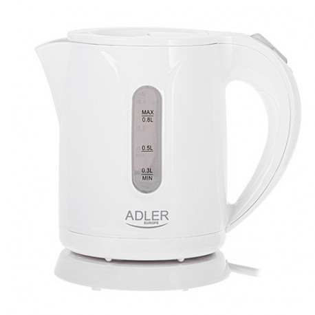 Adler electric kettle 0.8l AD 1371w, white