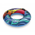 Swimming ring with handles 91 cm mix: Waves, Palms