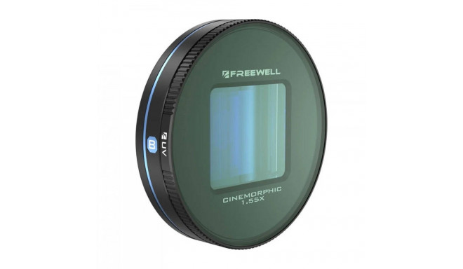Blue Anamorphic Lens 1.55x Freewell for Galaxy and Sherp