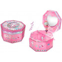 Pecoware octagonal music box - Cat ballerina