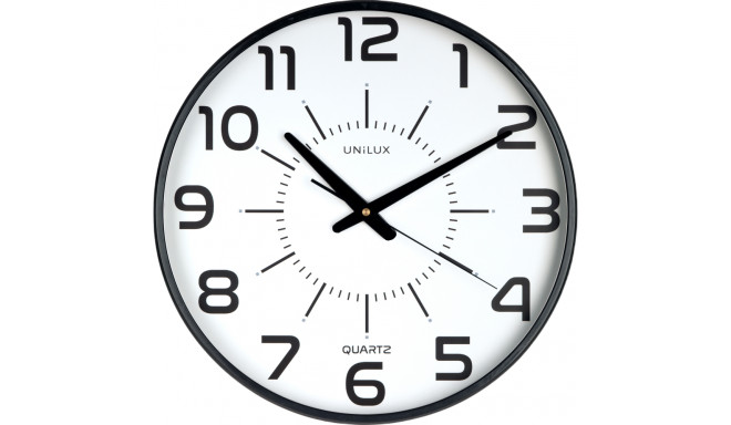 Wall clock UNILUX Maxi Pop 37.5cm black