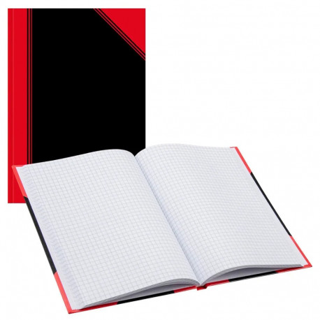 Folder in book binding A5 square BANTEX Notes black/red 96 pages