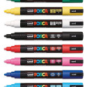 Color markers UNI Posca PC-5M, 8 standard color set