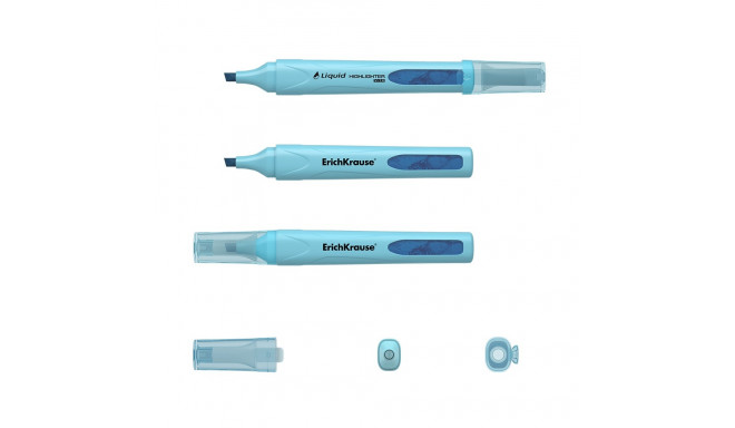 Highlighter ErichKrause® Liquid Visioline V-14 Pastel, ink color: blue (box 10 pcs.)