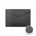 Envelope folder  ErichKrause® Fizzy Classic, А4, opaque, black (12 pcs in a bag)