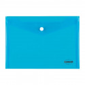 Envelope plastic A5 with button 0.16mm assorted PP