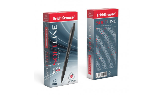 Mechanical pencil ErichKrause SoftLine 0.9, HB (box 12 pcs.)