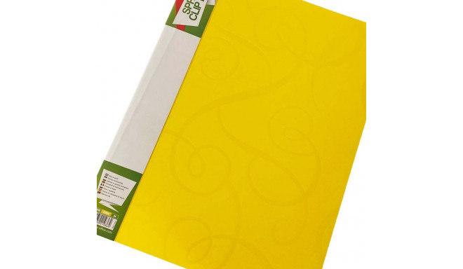 Plastmapp kummiga FORPUS Barocco A4 sidrunikollane