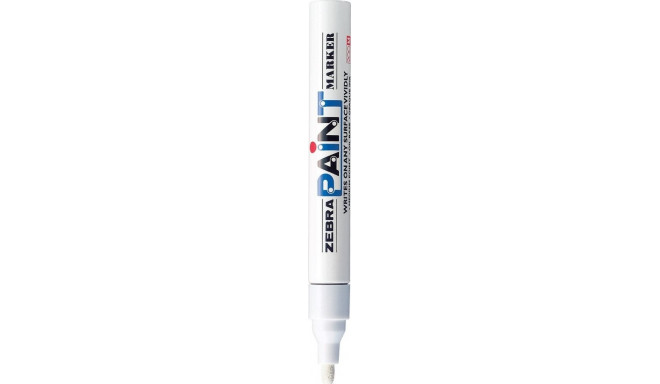 Paintmarker, 3 mm, ZEBRA, white