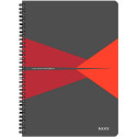 Notebook Leitz Office Card A4 Square Red