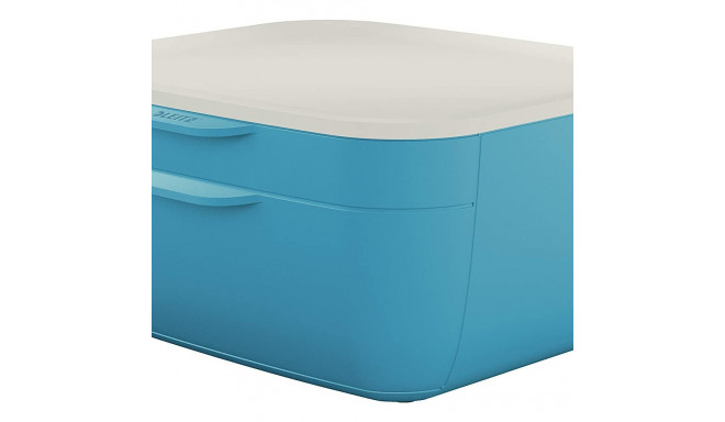 Sahtliboks lauale LEITZ Cosy 2-sahtlit sinine