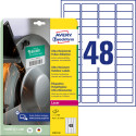 Sticker label AVERY ZWECKFORM 45.7x21.2mm 10 sheets ultra durable (L7911-10)