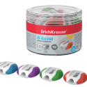 Plastic sharpener ErichKrause® S-twist, color: assorted (tube 24 pcs.)