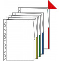 Pocket Coloured Edge 105my A4 CL Red100
