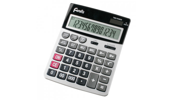 Desk calculator FOROFIS 14-kohaline black