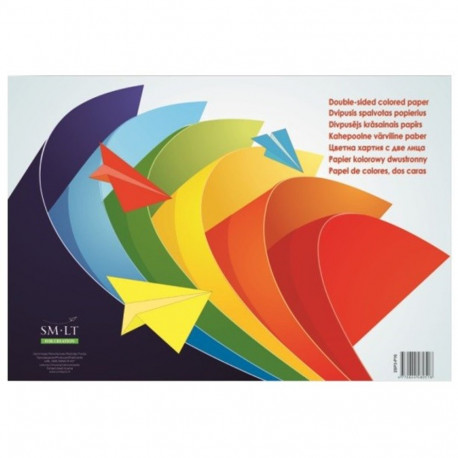 Colored paper SMLT A3 80g double-sided 8 colors 16 sheets