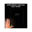 Kleebisetikett AVERY Zweckform 25,4x10mm 20 lehte eemaldatav roheline (L6049-20)