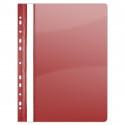 Quick binder with europerforation, PP, A4, VICTORIA, red