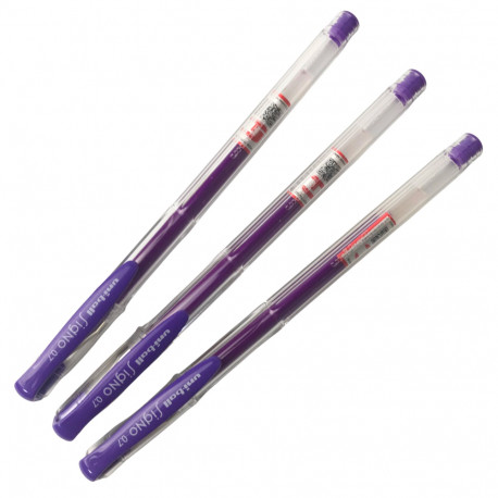 Gel pen with cap UNI-BALL UM-120 0.7mm purple
