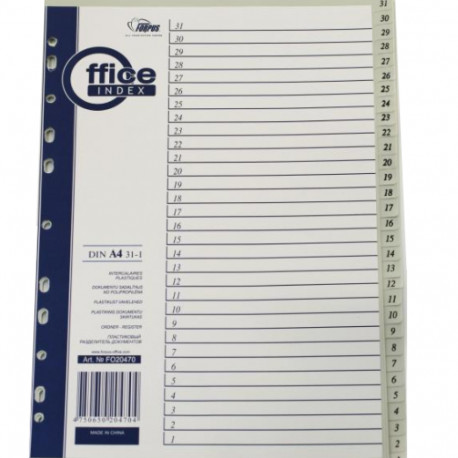 Register interleaved A4 31-1 hall plast FORPUS