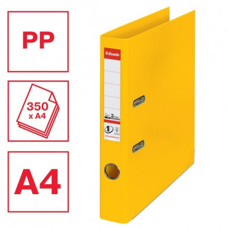 LAF Esselte No1 Power PP A4/50mm Yellow