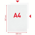 Kiletasku A4 L-tasku ESSELTE 105mic 100tk