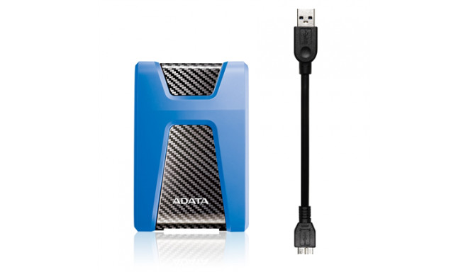 ADATA HD650 1TB external HDD drive Black and blue (AHD650-1TU31-CBL)
