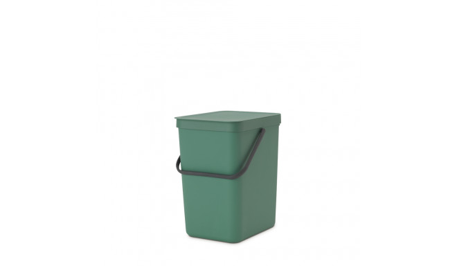 Prügikast 25L, Brabantia, Sort/Go kaanega,L-26.5 x S-34.0 x K-40.1cm/Fir Green, tumeroheline plastik